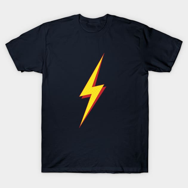 Lightning Bolt - Halftone Design T-Shirt by Hotshots